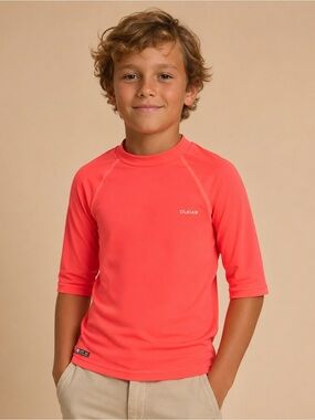 Olian Kids Coral Rashguard Swim Top — UPF Protection
